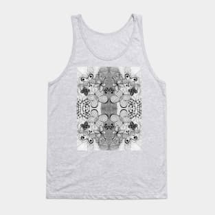 Scattered Graphite Fluttering Butterflies Tank Top